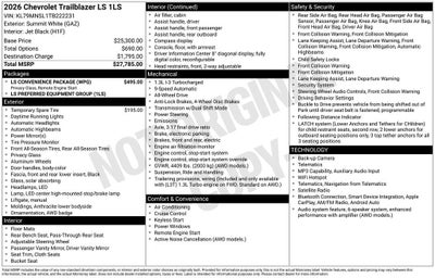2026 Chevrolet Trailblazer LS