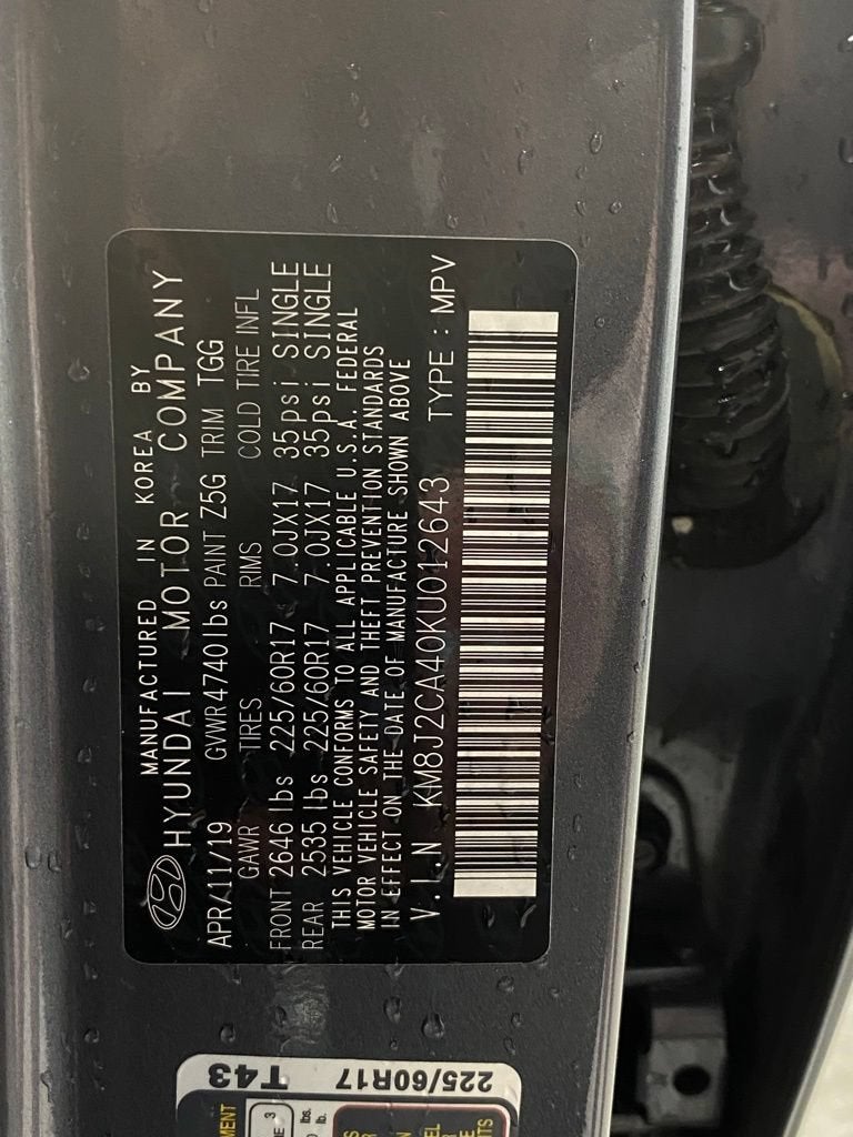 2019 Hyundai Tucson SE