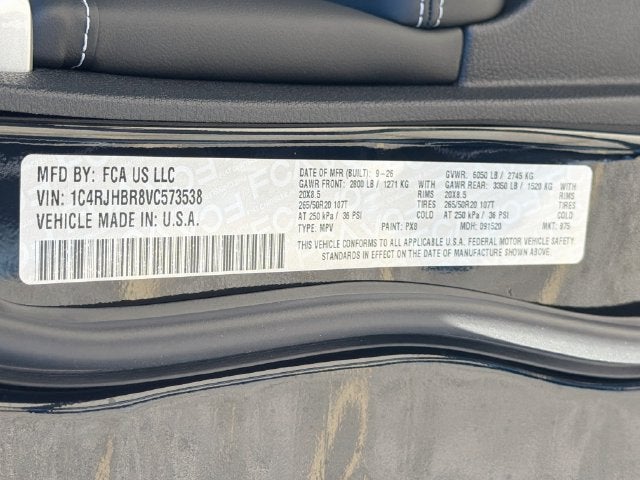 2027 Jeep Grand Cherokee Limited Reserve