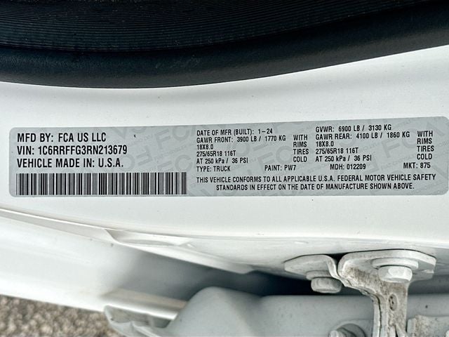 2024 RAM 1500 Big Horn/Lone Star BLUETOOTH