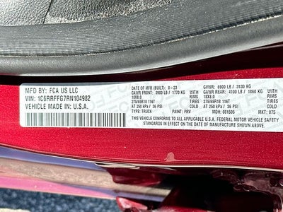 2024 RAM 1500 Big Horn/Lone Star HEATED SEATS - 4X4