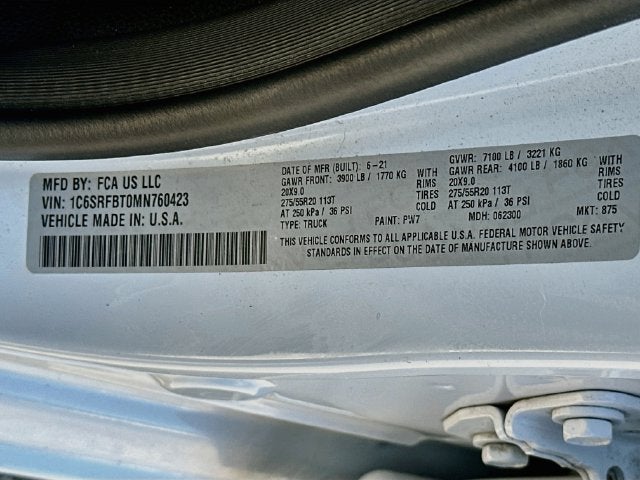 2021 RAM 1500 Big Horn/Lone Star HEMI 4X4