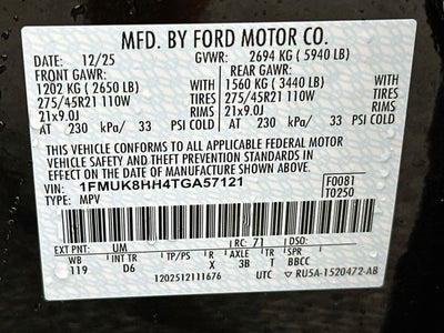 2026 Ford Explorer Platinum