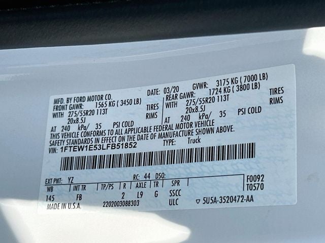2020 Ford F-150 XLT