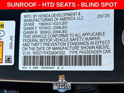 2025 Honda Accord SE