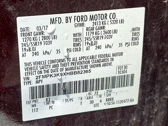 2017 Ford Edge Titanium PANO ROOF
