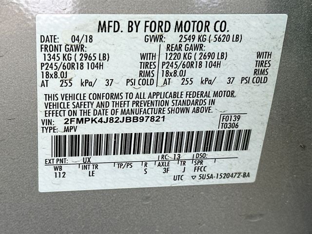 2018 Ford Edge SEL
