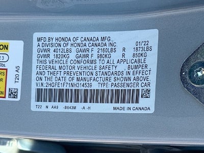 2022 Honda Civic EX