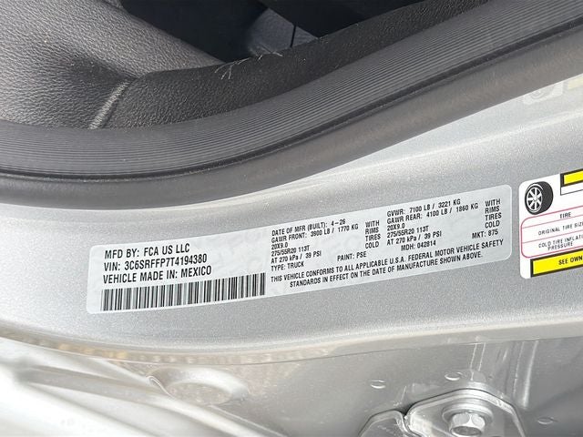 2026 RAM 1500 Big Horn/Lone Star