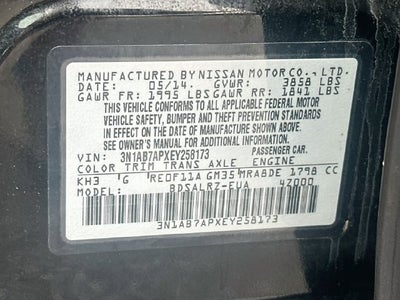 2014 Nissan Sentra SR
