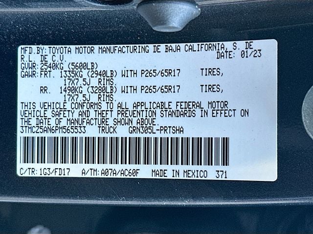2023 Toyota Tacoma TRD Sport V6