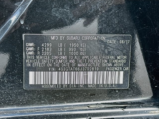 2018 Subaru Impreza 2.0i Limited
