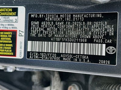 2013 Toyota Camry SE