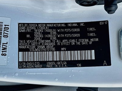 2017 Toyota Sequoia Limited