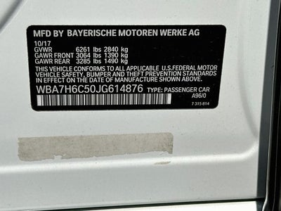 2018 BMW 7 Series M760i