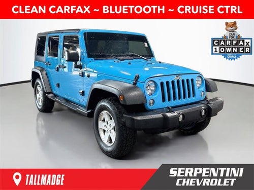 2017 Jeep Wrangler Unlimited Sport 1 OWNER CLEAN CARFAX!!