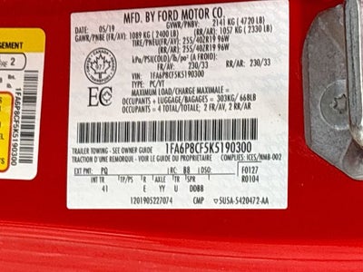 2019 Ford Mustang GT Premium W/ HTD/ COOLED LEATHER