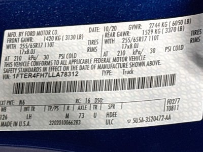2020 Ford Ranger XLT W/ CLEAN CARFAX!