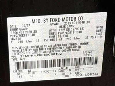 2017 Ford Edge SEL W/ PANORAMIC SUNROOF