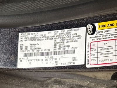 2017 Ford Fiesta SE CLEAN CARFAX+ MOONROOF