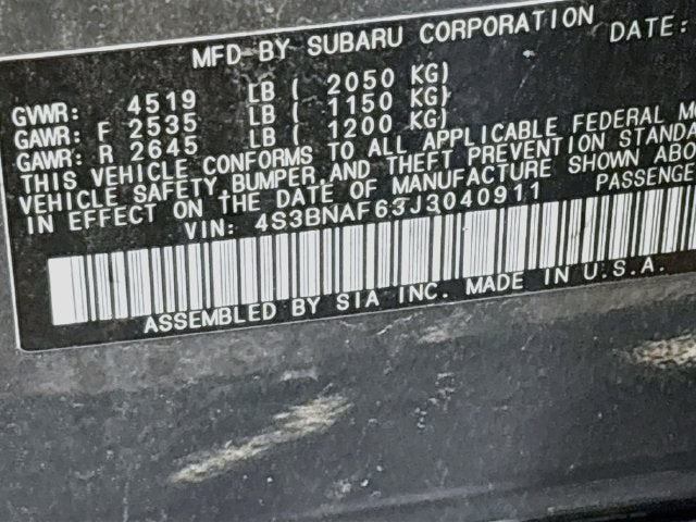 2018 Subaru Legacy 2.5i Premium W/ REMOTE START