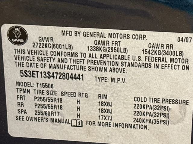 2007 Saab 9-7X 4.2i AWD!