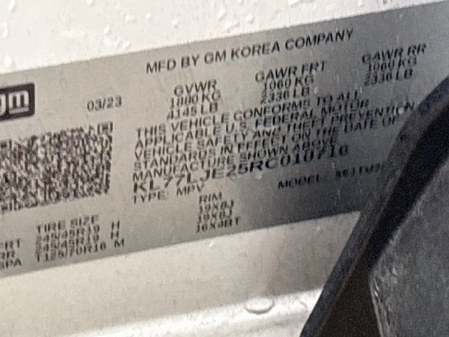 2024 Chevrolet Trax 2RS W/ EVOTEX SEATING