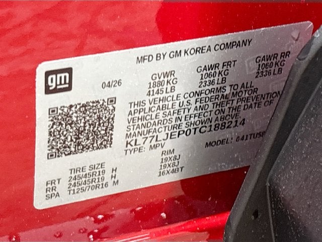 2026 Chevrolet Trax 2RS