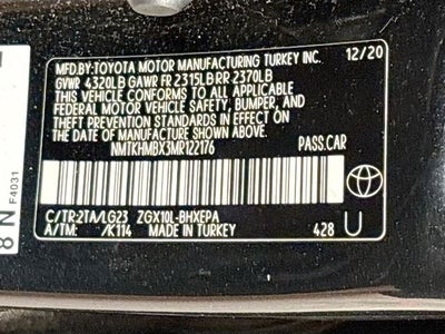 2021 Toyota C-HR Limited W/ HEATED SEATS