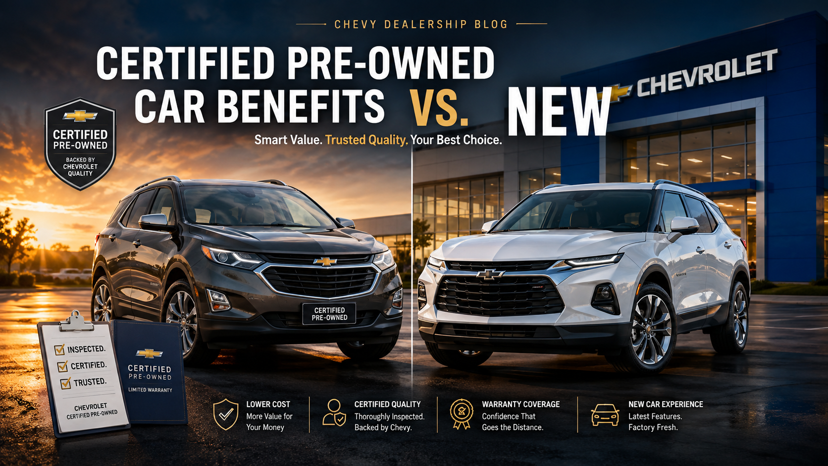 Certified Pre-Owned Car Benefits vs. New