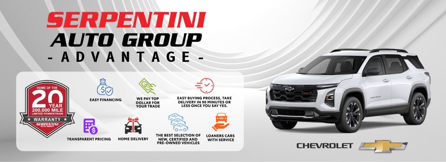 Easy Financing, We Pay top Dollar for your trade at Serpentini Auto Group 